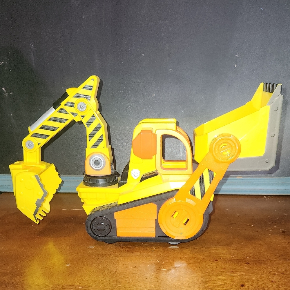 Kids Yellow PAW PATROL Construction Excavator Toy - Durable Play Vehicle